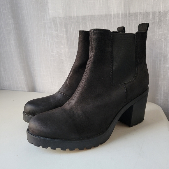 Vagabond Shoemakers Grace Chelsea leather block heel boots size EU 41